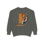 Savage Tiger Graphic Sweatshirt — ‘SAVAGE’ Back Print Crewneck