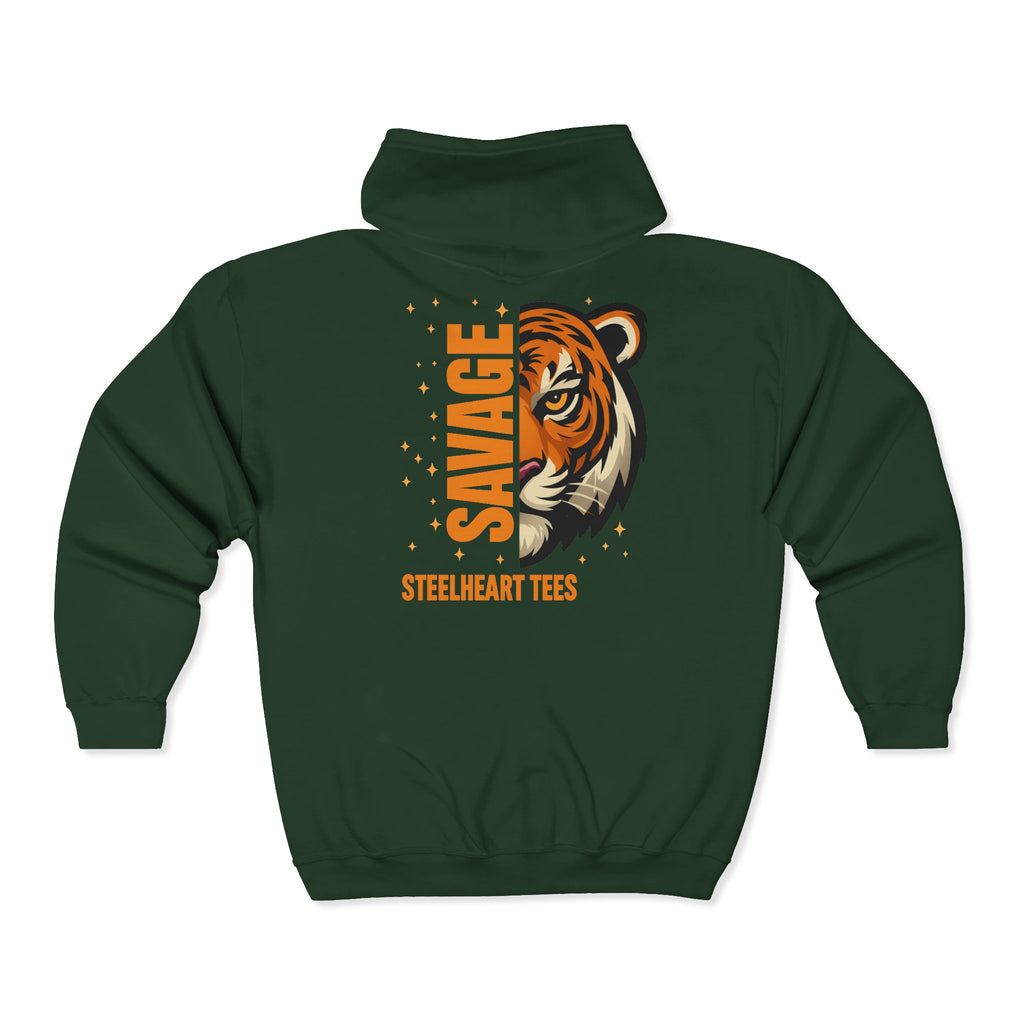 Savage Heart Steel Hoodie Bold Strength. Forged in Fire.