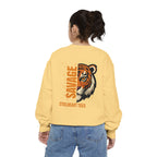 Savage Tiger Graphic Sweatshirt — ‘SAVAGE’ Back Print Crewneck