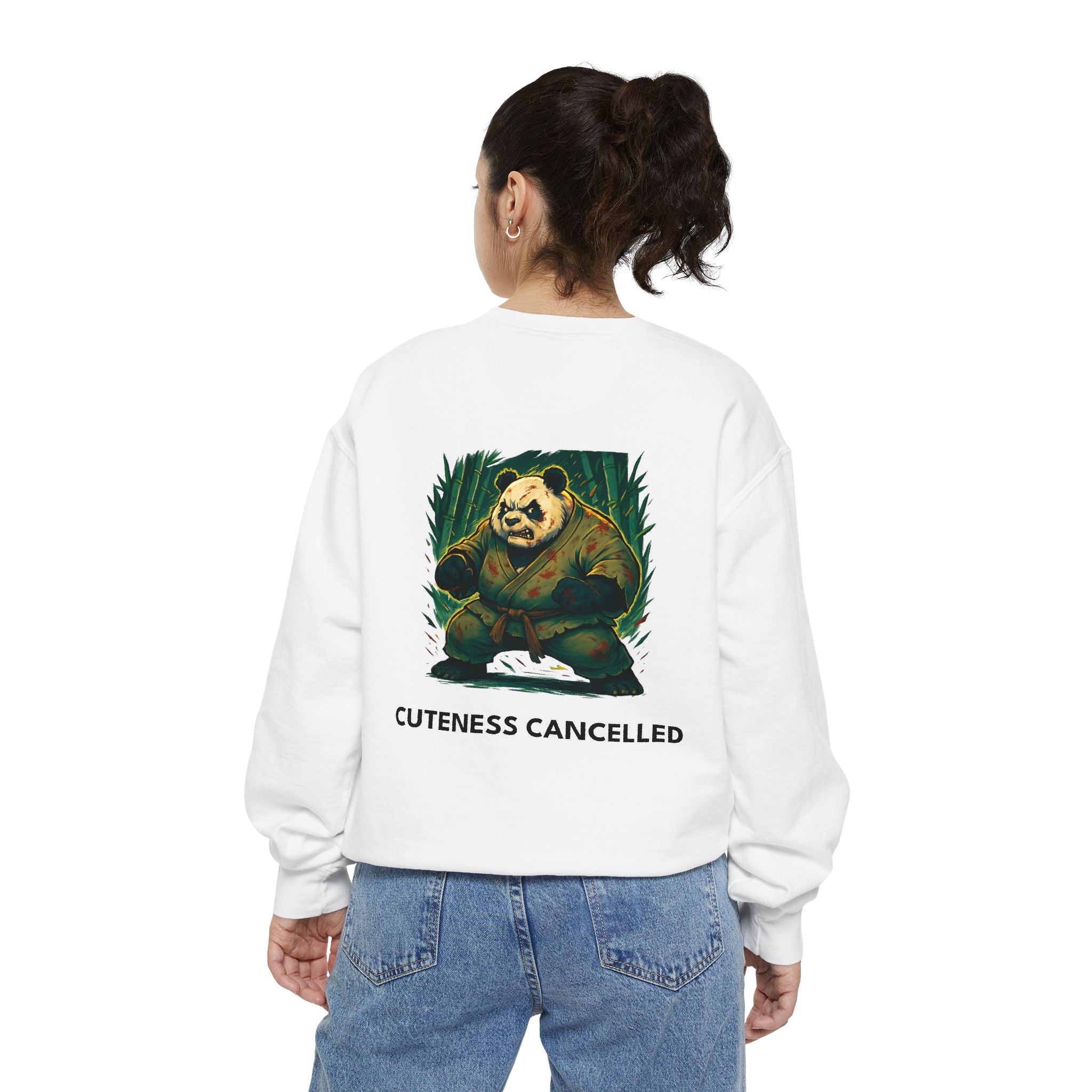 Cuteness Cancelled | Fighting Panda Sweatshirt by Steel Heart Apparel
