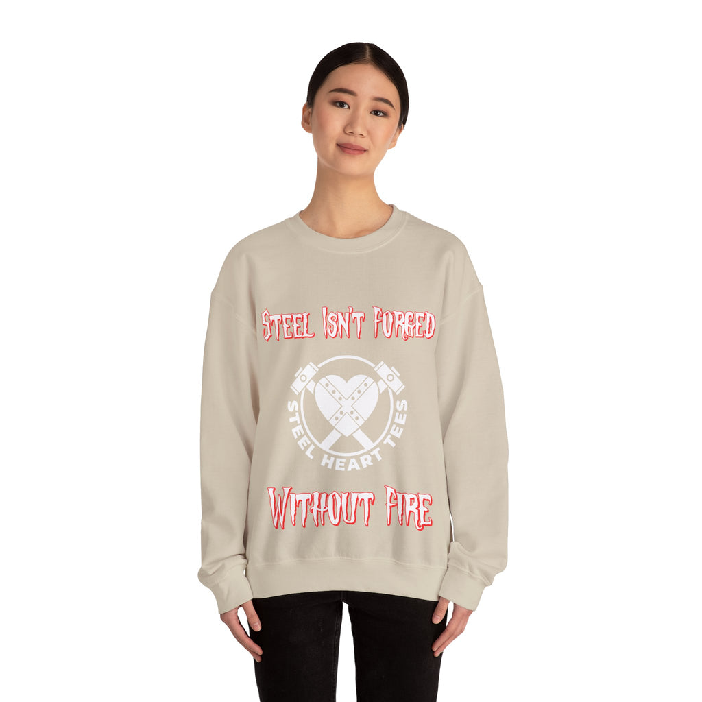 Steel Heart Emblem Sweater - Bold Recovery Statement Piece, are you resilient?