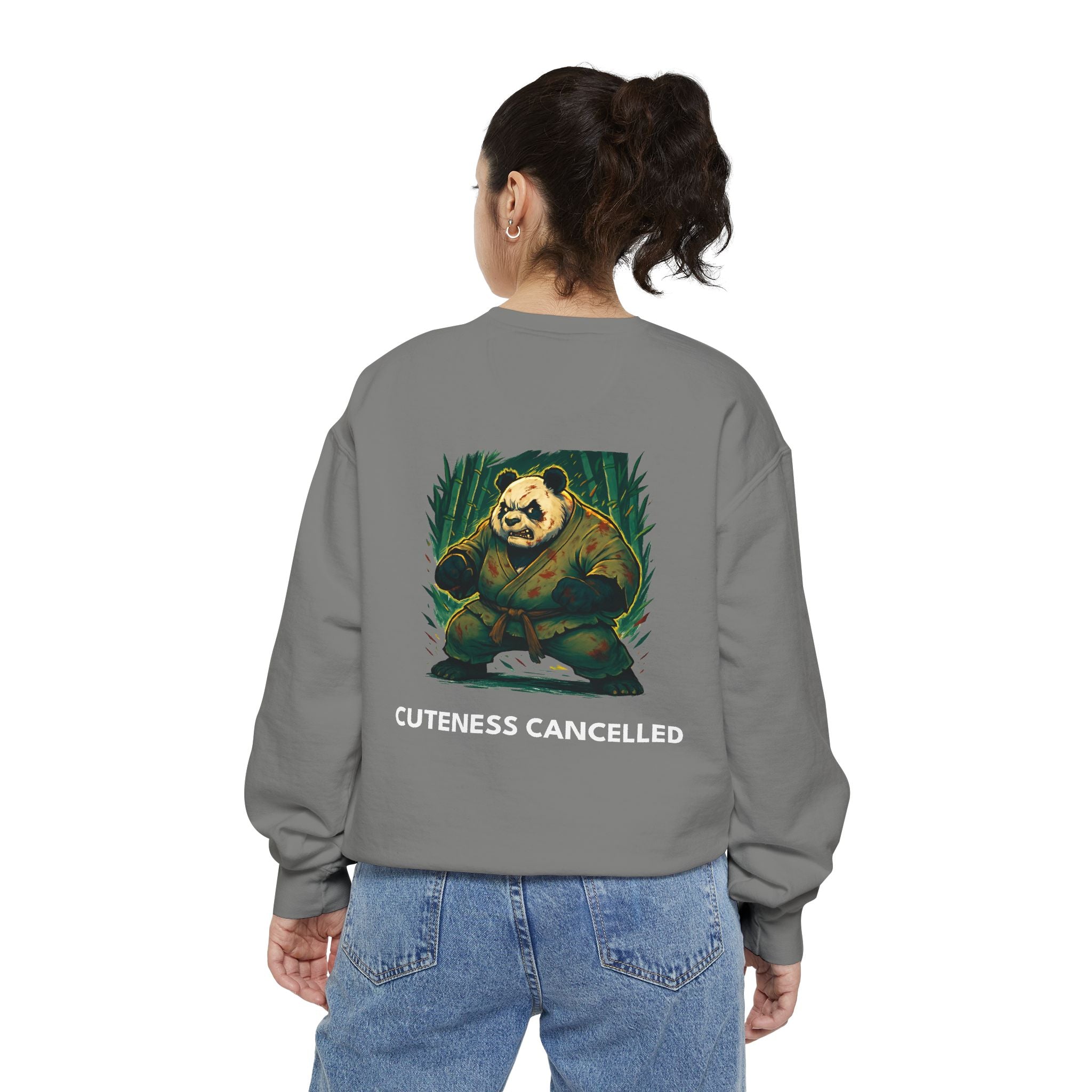 Cuteness Cancelled | Fighting Panda Sweatshirt by Steel Heart Apparel