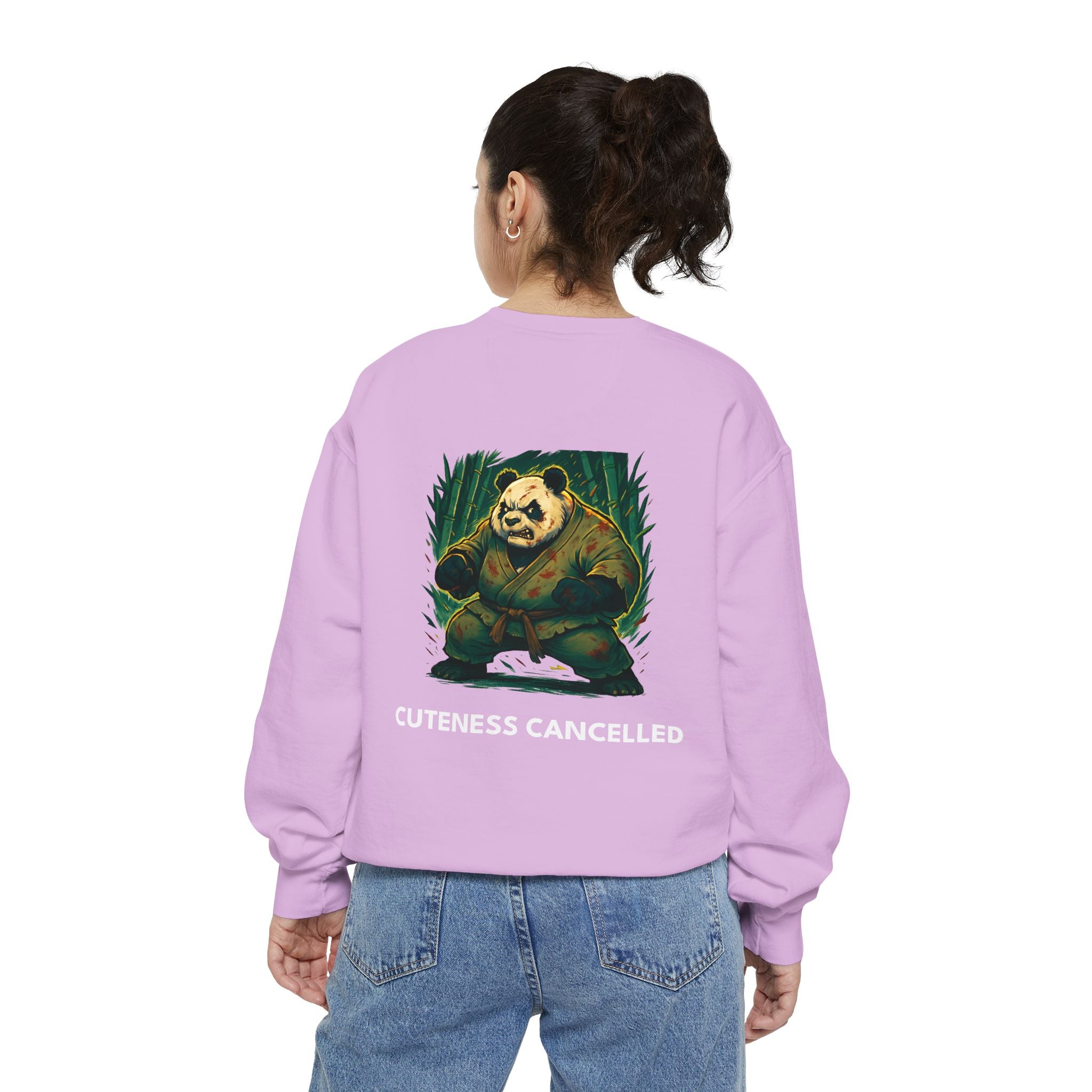 Cuteness Cancelled | Fighting Panda Sweatshirt by Steel Heart Apparel